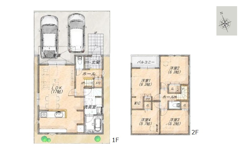 A区画建築参考プラン