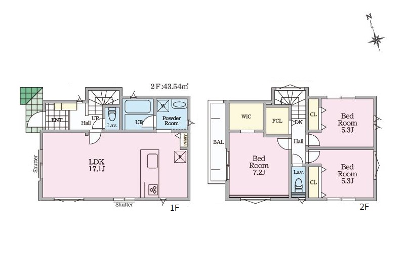 1号棟間取図
